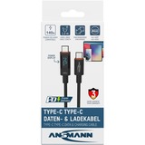 Ansmann Cavo USB 2.0, connettore USB-C > connettore USB-C antracite