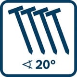 Bosch Chiodatrice a batteria per legno GNH 18V-64-2 M Professional solo, 18 volt blu/Nero