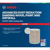 Bosch Expert Abrasivo a rete in rotolo M480, Foglio abrasivo Rotolo di carta vetrata, A grana media, P100, Lavoro di finitura, Sverniciatura, Legno, Beige