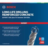 Bosch Expert Punta per martelli SDS plus-7X, Trapano Martello perforatore, Hammer drill bit, 6 mm, 115 mm, Cemento, Pietra, 5 cm