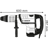 Bosch GBH 12-52 D Professional 1700 W 220 Giri/min SDS-max, Trapano a percussione blu, SDS-max, Nero, Blu, 15 cm, 220 Giri/min, 19 J, 2150 bpm