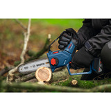 Bosch Sega per potatura a batteria GKE 18V-20 Professional solo, 18 Volt, Sega a catena blu