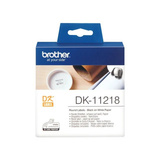 Brother DK-11218 etichetta per stampante Bianco, Nastro di scrittura Bianco, DK, Rotolo, Carta, 54 x 115 x 112 mm, 174 g