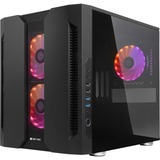 Chieftec Chieftronic M2 Cubo Nero Nero, Cubo, PC, Nero, micro ATX, Mini-ITX, SPCC, Vetro temperato, Giocare