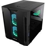 Chieftec Chieftronic M2 Cubo Nero, Chassis Tower Nero, Cubo, PC, Nero, micro ATX, Mini-ITX, SPCC, Vetro temperato, Giocare