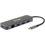 D-Link DUB-2334 replicatore di porte e docking station per laptop Cablato USB tipo-C Grigio argento, Cablato, USB tipo-C, 60 W, 10,100,1000 Mbit/s, 10BASE-T, 100BASE-TX, 1000BASE-T, IEEE 802.3, IEEE 802.3ab, IEEE 802.3u