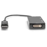 Digitus Adattatore/convertitore 3 in 1 DisplayPort > DisplayPort + HDMI + DVI + VGA Nero