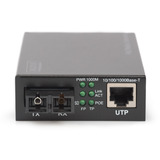 Digitus Convertitore di media Gigabit PoE, RJ45 / SC, SM, PSE, Media Converter 