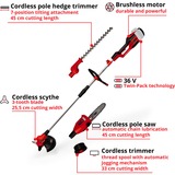 EINHELL 3410901 decespugliatore e tagliabordi Batteria Nero, Rosso rosso/Nero, Nero, Rosso, Batteria, 18 V