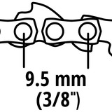 Einhell 4501754 catena di ricambio per sega Einhell, GC-LC 18 Li, 25 cm, 100 g, 130 g