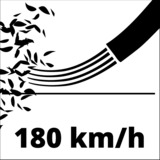 Einhell TE-CB 18/180 Li-Solo soffiatore di foglie cordless 180 km/h Nero, Rosso 18 V rosso/Nero, Soffiatore portatile, 180 km/h, Nero, Rosso, 15500 Giri/min, 91 dB, 18 V
