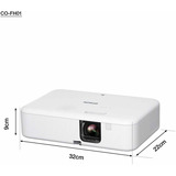 Epson CO-FH01 3000 ANSI lumen 3LCD 1080p (1920x1080) Bianco, Proiettore LCD bianco, 3000 ANSI lumen, 3LCD, 1080p (1920x1080), 16:9, 660,4 - 9931,4 mm (26 - 391"), 0,9 - 10,4 m