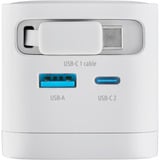 Intenso Adattatore di alimentazione W65ACIC GaN, Caricabatterie bianco