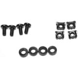 Inter-Tech 88887265 porta accessori Cassettiera, Rotaie di montaggio Nero, Cassettiera, Nero, 2U, 465 mm, 595 mm, 87 mm