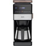 Krups Grind Aroma XL KT8428 con macinino, Macchina fa filtro Nero/in acciaio inox