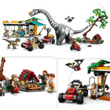 LEGO Jurassic World 76973 Alla Ricerca del Raptor e del Titanosauro, 2 Dinosauri Giocattolo, Fuoristrada, Moto per Bambini 7+, Giochi di costruzione 2 Dinosauri Giocattolo, Fuoristrada, Moto per Bambini 7+, Set da costruzione, 7 anno/i, Plastica, 582 pz, 1,05 kg