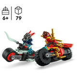 LEGO NINJAGO Gara di velocità sulla moto di Kai, Giochi di costruzione Set da costruzione, 6 anno/i, Plastica, 79 pz, 139 g