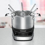 Rommelsbacher F 1200 fondue, gourmet & wok 1,5 L 6 persona(e) accaio/Nero, 6 persona(e), 1,5 L, Nero, Acciaio inossidabile, Rotondo, Acciaio inossidabile, Pulsanti