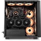 Sharkoon Rebel C70G RGB, Chassis Tower Nero/legno