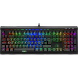 Sharkoon SKILLER SGK60 tastiera USB QWERTY Italiano Nero Nero, Full-size (100%), USB, Interruttore a chiave meccanica, QWERTY, LED RGB, Nero