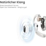 Shokz OpenFit Air, weiss Auricolare Wireless A clip Chiamate/Musica/Sport/Tutti i giorni Bluetooth Bianco, Cuffie bianco, weiss, Wireless, Chiamate/Musica/Sport/Tutti i giorni, 50 - 16000 Hz, Auricolare, Bianco