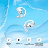 Shokz OpenFit Air, weiss Auricolare Wireless A clip Chiamate/Musica/Sport/Tutti i giorni Bluetooth Bianco, Cuffie bianco, weiss, Wireless, Chiamate/Musica/Sport/Tutti i giorni, 50 - 16000 Hz, Auricolare, Bianco
