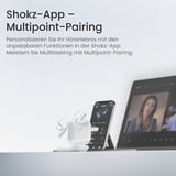 Shokz OpenFit Air, weiss Auricolare Wireless A clip Chiamate/Musica/Sport/Tutti i giorni Bluetooth Bianco, Cuffie bianco, weiss, Wireless, Chiamate/Musica/Sport/Tutti i giorni, 50 - 16000 Hz, Auricolare, Bianco