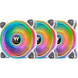 Thermaltake Riing Quad 12 RGB Case per computer Ventilatore 12 cm Bianco bianco, Ventilatore, 12 cm, 500 Giri/min, 1500 Giri/min, 25,2 dB, 40,9 pdc/min