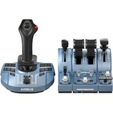 Thrustmaster TCA Captain Pack X Airbus Edition Nero, Blu USB Joystick + leva di controllo del motore Analogico/Digitale PC, Xbox Series S, Xbox Series X, set Nero, Joystick + leva di controllo del motore, PC, Xbox Series S, Xbox Series X, Pulsanti direzionali, Pulsante Menu, Pulsante Seleziona, Pulsante Condividi, View button, Analogico/Digitale, Cablato, USB