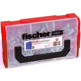 fischer FixTainer DuoPower + vite NV, Tassello grigio chiaro/Rosso