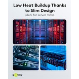 goobay Cavo patch ultraflessibile Cat.8.1 slim, U/FTP grigio