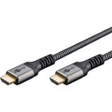 goobay Plus Cavo HDMI ad alta velocità con Ethernet, 4K @ 60Hz grigio