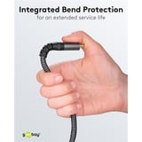 goobay Plus Cavo HDMI ad alta velocità con Ethernet, 4K @ 60Hz grigio