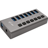 i-tec U3CHARGEHUB7 Caricabatterie per dispositivi mobili Grigio Interno, Hub USB Interno, AC, Grigio