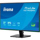 iiyama ProLite X2792QSU-B1 Monitor PC 68,6 cm (27") 2560 x 1440 Pixel Quad HD Nero, Monitor LED Nero (opaco), 68,6 cm (27"), 2560 x 1440 Pixel, Quad HD, 3 ms, Nero