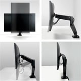 ARCTIC X1-3D 109,2 cm (43") Scrivania Nero, Base per monitor Nero (opaco), Morsa, 10 kg, 109,2 cm (43"), 100 x 100 mm, Regolazione altezza, Nero