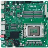 ASUS Pro H610T D4-CSM Intel H610 LGA 1700 Thin Mini ITX, Scheda madre Intel, LGA 1700, Intel® Celeron®, Intel® Core™ i3, Intel® Core™ i5, Intel® Core™ i7, Intel® Core™ i9, Intel® Pentium®, DDR4-SDRAM, 64 GB, SO-DIMM