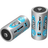 Ansmann 4500mAh maxE C Nichel-Metallo Idruro (NiMH), Batteria argento, C, Nichel-Metallo Idruro (NiMH), 1,2 V, 4500 mAh, 25,8 x 25,8 x 50 mm
