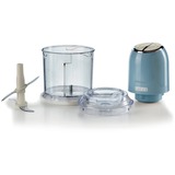 Ariete 438, Tritatutto Vintage, Chopper e Tritaghiaccio, 2 velocità, 4 lame in Acciaio Inox, Tazza graduata 600 ml, 400 W, BeigeTritatutto a 2 velocità , 2 pulsanti e 4 lame in Acciaio Inox. Tritaverdure e Tritaghiaccio. Tazza graduata da 600ml., Trituratore celeste/crema