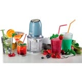 Ariete 438, Tritatutto Vintage, Chopper e Tritaghiaccio, 2 velocità, 4 lame in Acciaio Inox, Tazza graduata 600 ml, 400 W, BeigeTritatutto a 2 velocità , 2 pulsanti e 4 lame in Acciaio Inox. Tritaverdure e Tritaghiaccio. Tazza graduata da 600ml., Trituratore celeste/crema