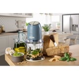 Ariete 438, Tritatutto Vintage, Chopper e Tritaghiaccio, 2 velocità, 4 lame in Acciaio Inox, Tazza graduata 600 ml, 400 W, BeigeTritatutto a 2 velocità , 2 pulsanti e 4 lame in Acciaio Inox. Tritaverdure e Tritaghiaccio. Tazza graduata da 600ml., Trituratore celeste/crema