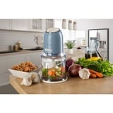 Ariete 438, Tritatutto Vintage, Chopper e Tritaghiaccio, 2 velocità, 4 lame in Acciaio Inox, Tazza graduata 600 ml, 400 W, BeigeTritatutto a 2 velocità , 2 pulsanti e 4 lame in Acciaio Inox. Tritaverdure e Tritaghiaccio. Tazza graduata da 600ml., Trituratore celeste/crema