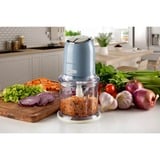 Ariete 438, Tritatutto Vintage, Chopper e Tritaghiaccio, 2 velocità, 4 lame in Acciaio Inox, Tazza graduata 600 ml, 400 W, BeigeTritatutto a 2 velocità , 2 pulsanti e 4 lame in Acciaio Inox. Tritaverdure e Tritaghiaccio. Tazza graduata da 600ml., Trituratore celeste/crema