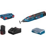 Bosch Utensile mult-funzione a batteria Bosch GRO 10,8V Li, Strumento multi funzione blu/Nero, 8V Li, 10,8 V, Ioni di Litio, 600 g