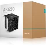 DeepCool AK620 Processore Raffreddatore d'aria 12 cm Nero 1 pz Nero, Raffreddatore d'aria, 12 cm, 500 Giri/min, 1850 Giri/min, 28 dB, 68,99 pdc/min