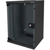 Digitus Alloggiamento a parete da 254 mm (10") - 312 x 300 mm (L x P), IT armadio Nero, Da parete, 9U, 30 kg, Nero