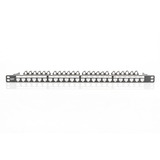 Digitus Pannello patch modulare ad alta densità, 24 porte, montaggio a rack, schermato, Patch Panel Nero