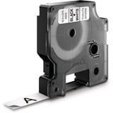 Dymo D1 etichette originali | stampa nera su bianco | 12 mm x 7 m | etichette autoadesive per etichettatrice LabelManager | 1 Pezzo, Nastro di scrittura Nero su bianco, Poliestere, Belgio, -18 - 90 °C, DYMO, LabelManager, LabelWriter 450 DUO
