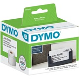 Dymo LabelWriter etichette per badge non adesive | 51 x 89 mm (rotolo da 300) | stampa nera su bianco | per etichettatrici LabelWriter | originali bianco, Bianco, Etichetta per stampante non adesiva, Carta, Rettangolo, LabelWriter, 5,1 cm