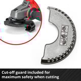 EINHELL Smerigliatrice angolare a batteria professionale AXXIO 18/115, 18Volt rosso/Nero